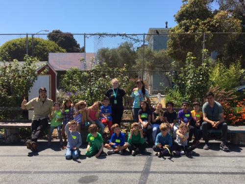 kids in garden